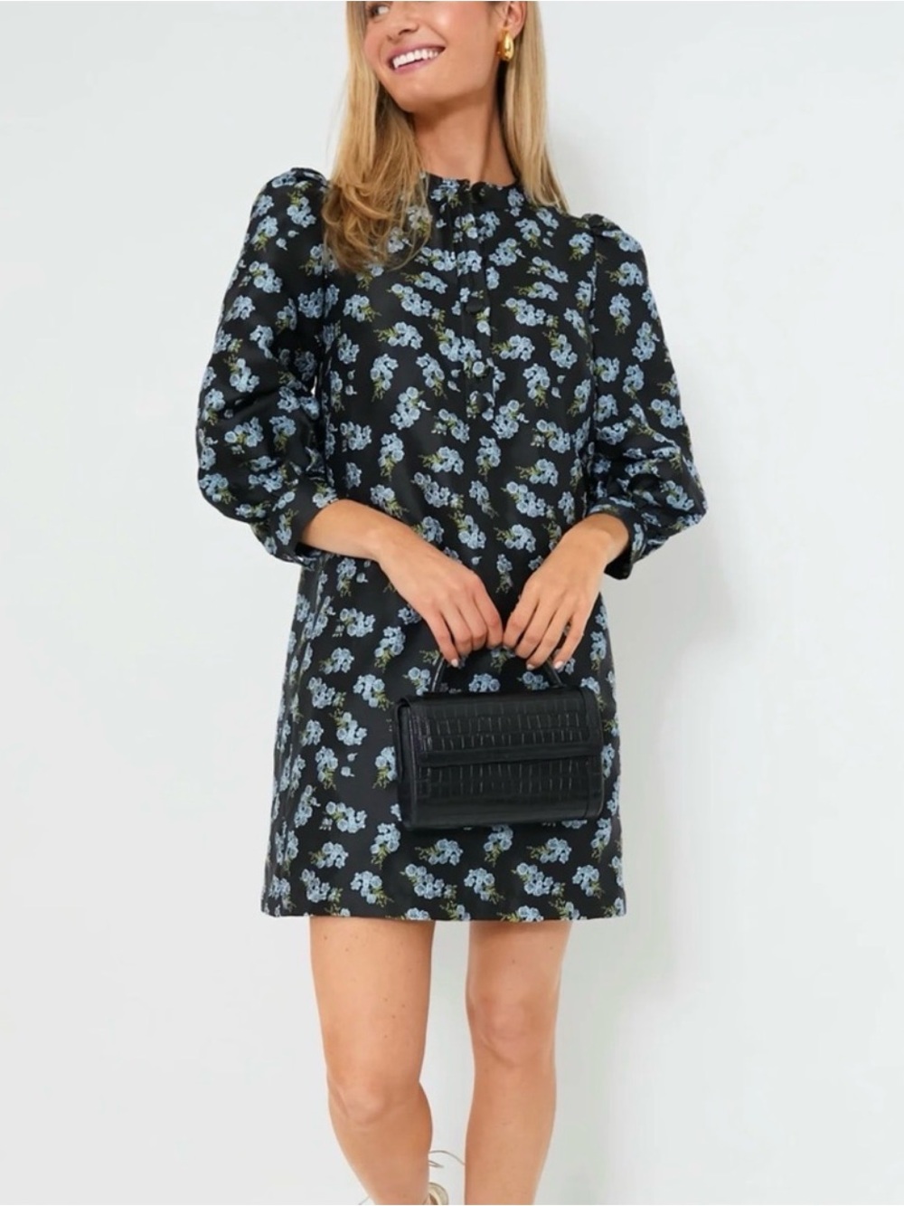 NWT Tuckernuck Pomander Place Black Heirloom Jacquard Samantha Dress